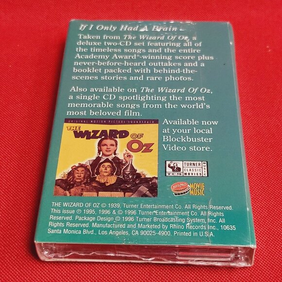 VTG The Wizard of Oz If I Only Had A Brain Audio Cassette New Sealed 1998 - Picture 4 of 7